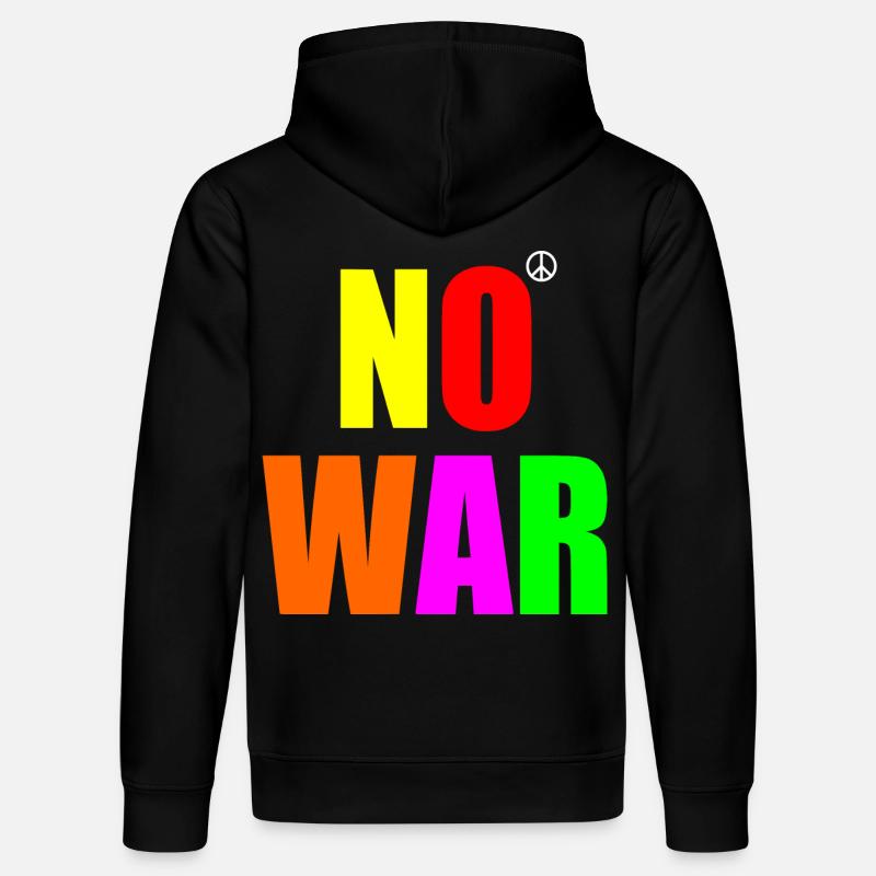No war - Stanley/Stella Unisex Bio-Hoodie DRUMMER  - Schwarz