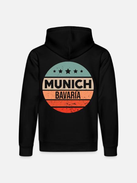 Munich - Stanley/Stella DRUMMER Unisex Organic Hoodie - black