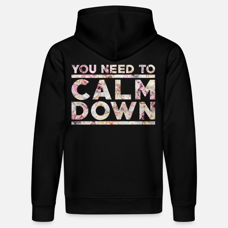 Calm Down - Stanley/Stella Unisex Bio-Hoodie DRUMMER  - Schwarz