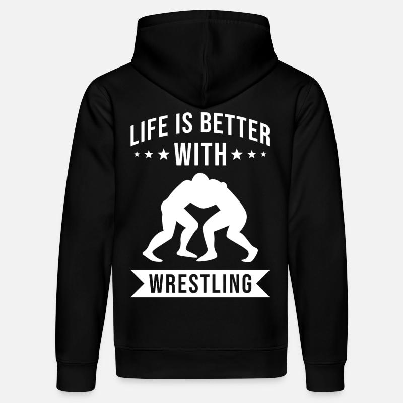 Lutte - Sweat à capuche bio DRUMMER Stanley/Stella Unisexe - noir