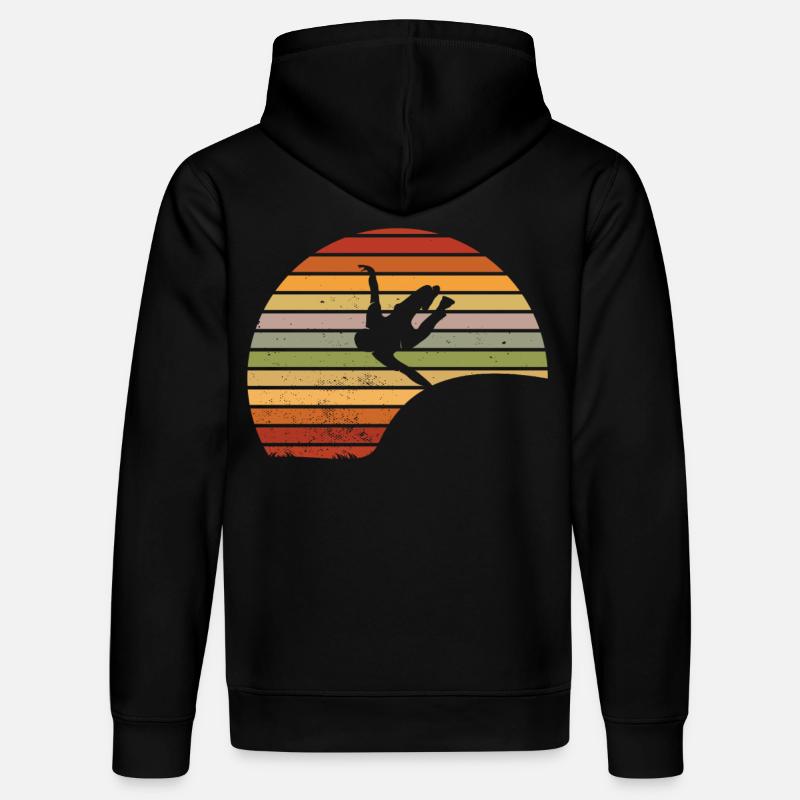 Parkour Retro - Stanley/Stella Unisex Bio-Hoodie DRUMMER  - Schwarz