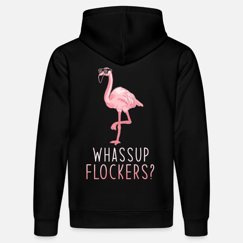 Flamingo - Sweat à capuche bio DRUMMER Stanley/Stella Unisexe - noir