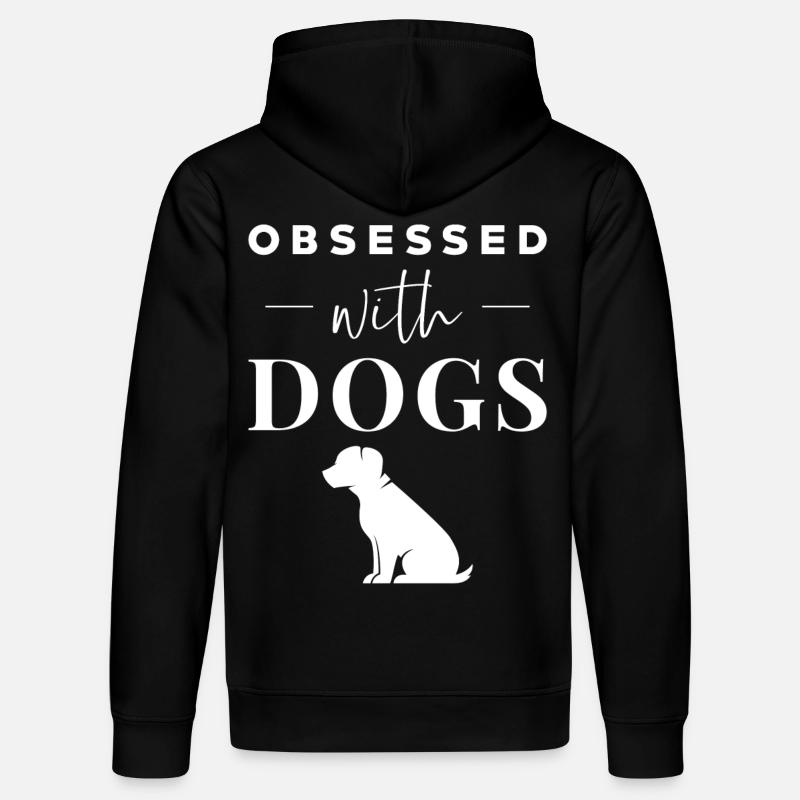 Des chiens drôles de phrases - Sweat à capuche bio DRUMMER Stanley/Stella Unisexe - noir