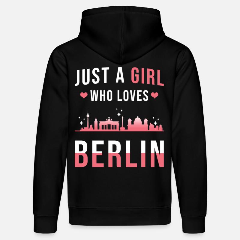 Berlin - Stanley/Stella Unisex Bio-Hoodie DRUMMER - Schwarz