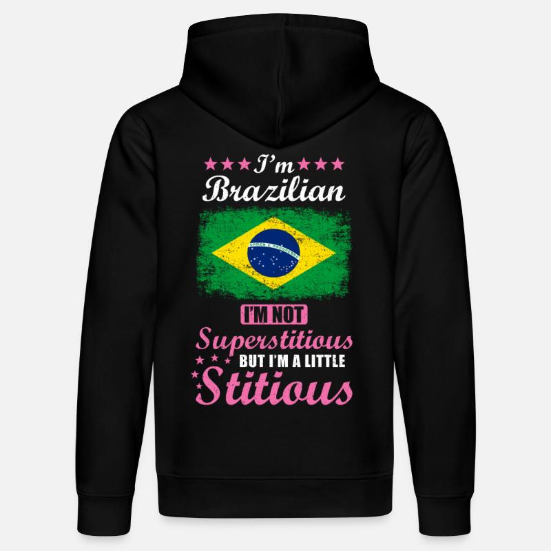 Cadeau brésilien drôle disant Brésil - Sweat à capuche bio DRUMMER Stanley/Stella Unisexe - noir