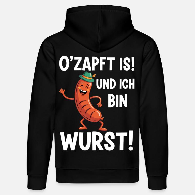 Coole Wurst - Stanley/Stella Unisex Bio-Hoodie DRUMMER  - Schwarz