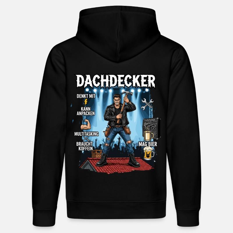 Le couvreur - Sweat à capuche bio DRUMMER Stanley/Stella Unisexe - noir