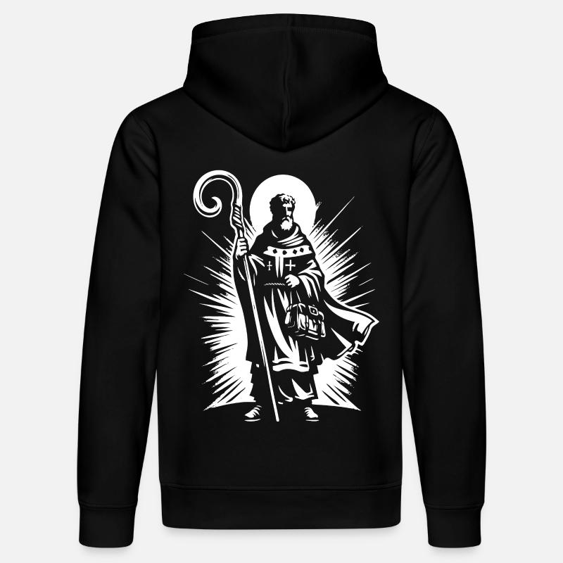 Saint-Nicolas – Design classique - Sweat à capuche bio DRUMMER Stanley/Stella Unisexe - noir
