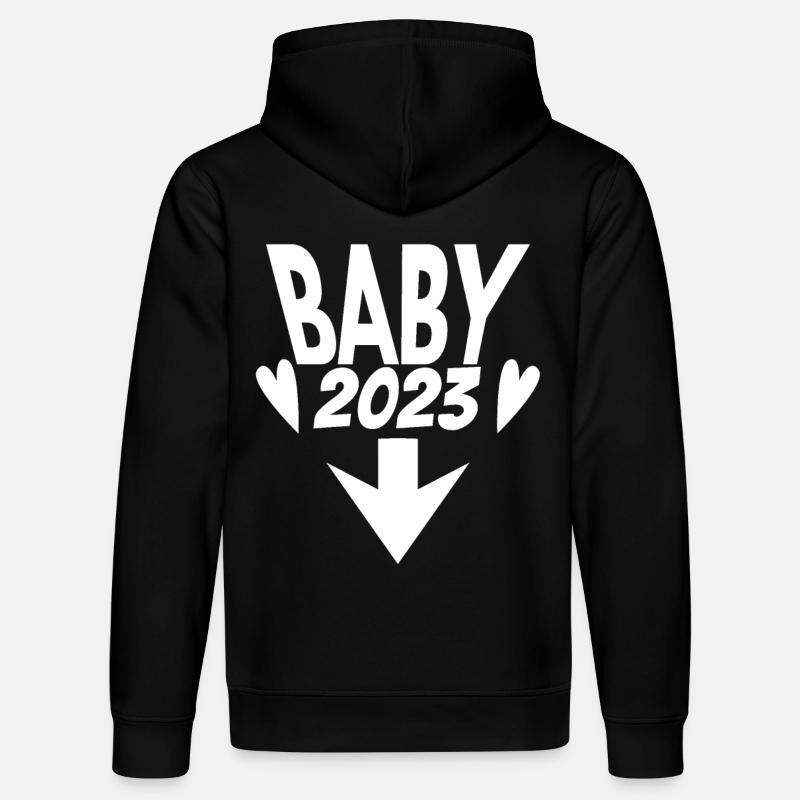 Bébé 2023 Grossesse enceinte - Sweat à capuche bio DRUMMER Stanley/Stella Unisexe - noir