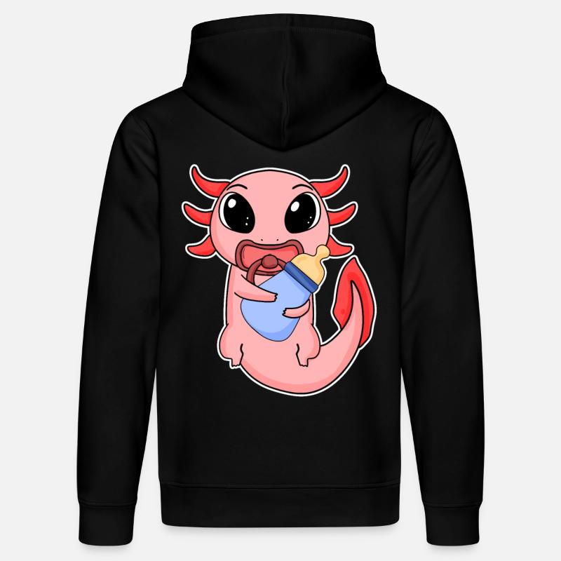 Bébé Axolotl - Sweat à capuche bio DRUMMER Stanley/Stella Unisexe - noir