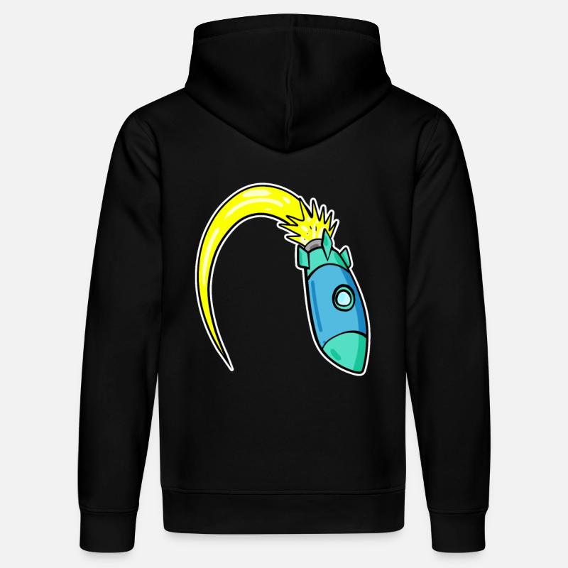 Fusée - Sweat à capuche bio DRUMMER Stanley/Stella Unisexe - noir