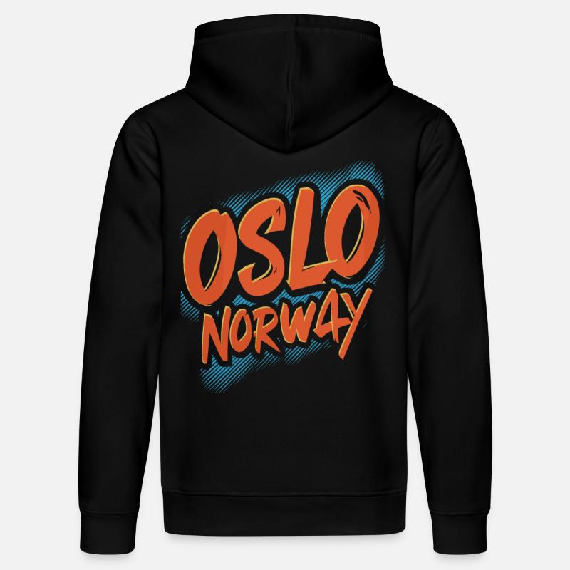 Souvenir d'Oslo Norvège - Sweat à capuche bio DRUMMER Stanley/Stella Unisexe - noir