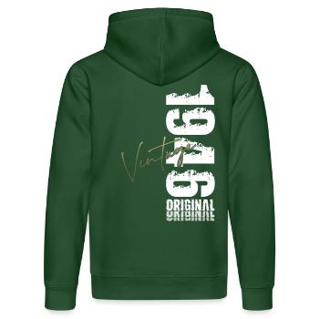 79. Geburtstag Original Jahrgang 1946 - Stanley/Stella Unisex Bio-Hoodie DRUMMER  - Flaschengrün - Hinten - Liana (172cm)
