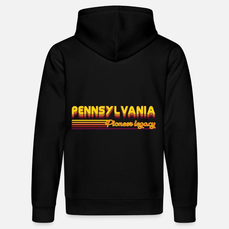 cool Pennsylvanie États-Unis design - Sweat à capuche bio DRUMMER Stanley/Stella Unisexe - noir