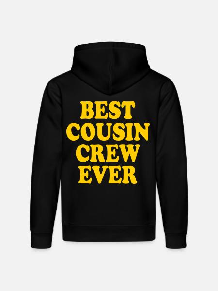 Best cousin crew ever - Stanley/Stella DRUMMER Unisex Organic Hoodie - black