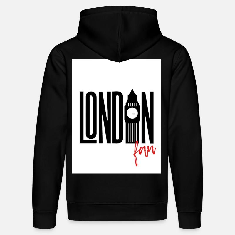 Fan de Londres - Sweat à capuche bio DRUMMER Stanley/Stella Unisexe - noir