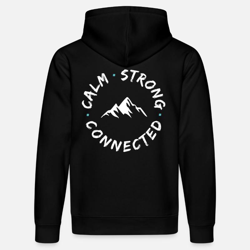Logo du district Mountain Connection - Sweat à capuche bio DRUMMER Stanley/Stella Unisexe - noir