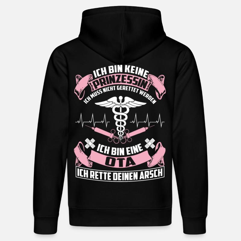 OTA - Operationstechnische Assistentin - Stanley/Stella Unisex Bio-Hoodie DRUMMER  - Schwarz