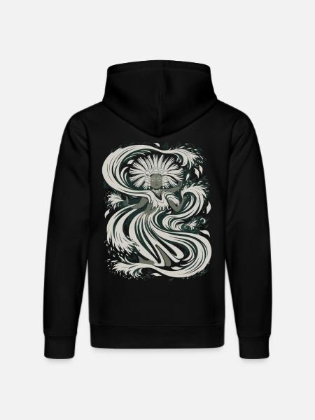 Aztec god Aztec mythology Chalchiuhtotolin - Stanley/Stella DRUMMER Unisex Organic Hoodie - black