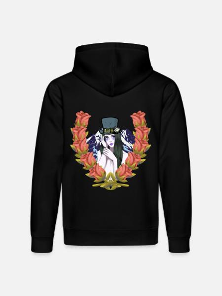 Austria Tyrol Tyrolean Beauty Girl - Stanley/Stella DRUMMER Unisex Organic Hoodie - black
