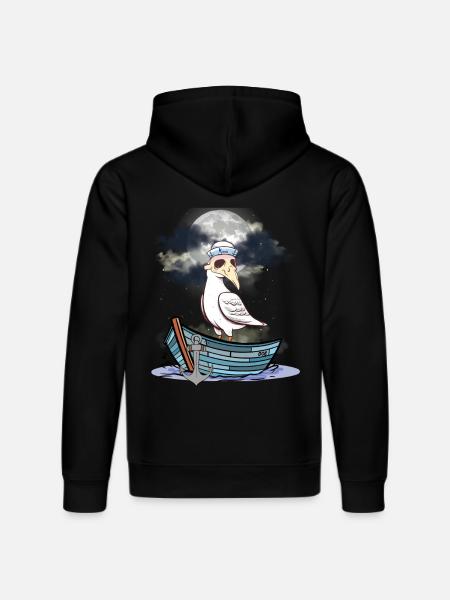 Måger Måger Naturbeskyttelse Forurening - Stanley/Stella DRUMMER økologisk unisex-hoodie - sort