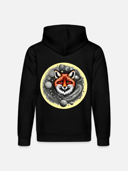 Fox Foxes Planet Planet - Stanley/Stella DRUMMER Unisex Organic Hoodie - black