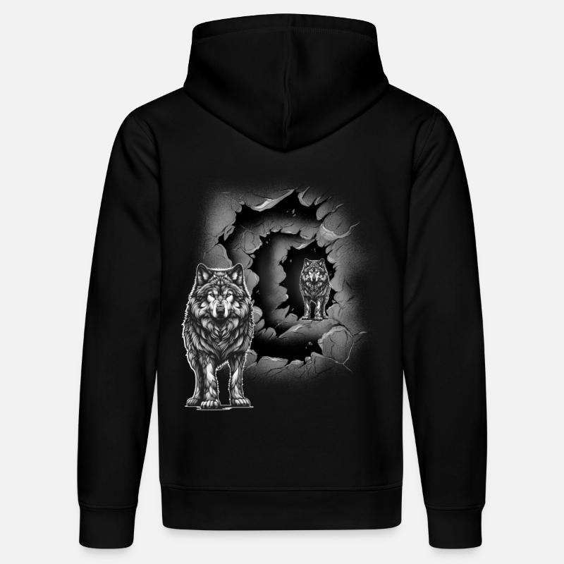 Loup - Sweat à capuche bio DRUMMER Stanley/Stella Unisexe - noir