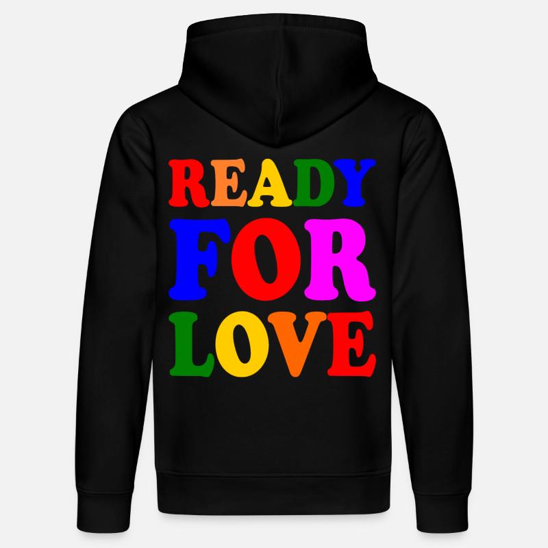 Ready for love - Sweat à capuche bio DRUMMER Stanley/Stella Unisexe - noir