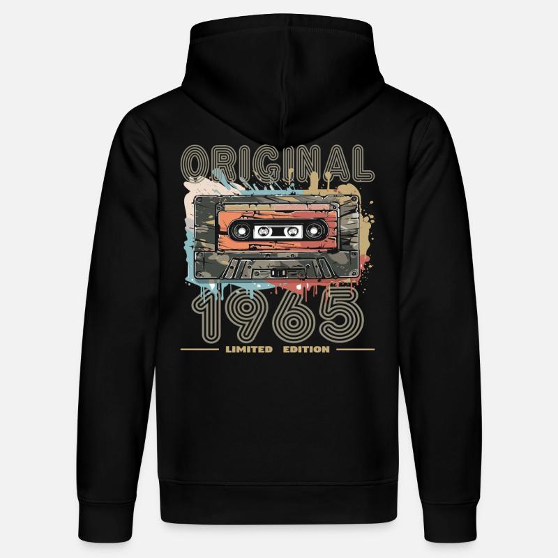 1960Retro Original Limited Edition - Stanley/Stella DRUMMER Unisex Organic Hoodie - black