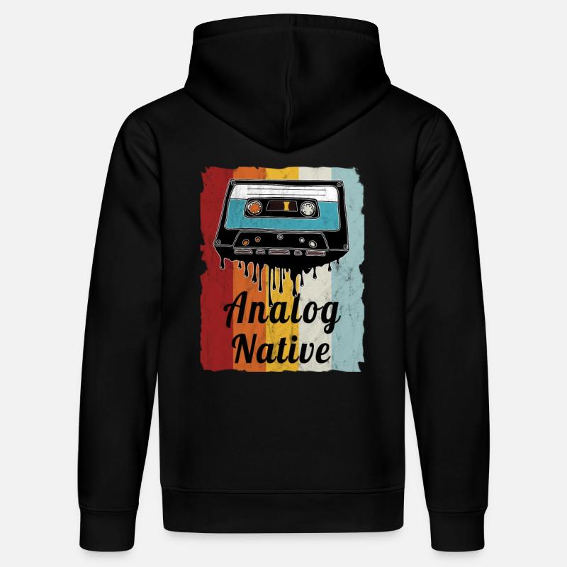 Motif de cassette rétro Ventilateur - Sweat à capuche bio DRUMMER Stanley/Stella Unisexe - noir
