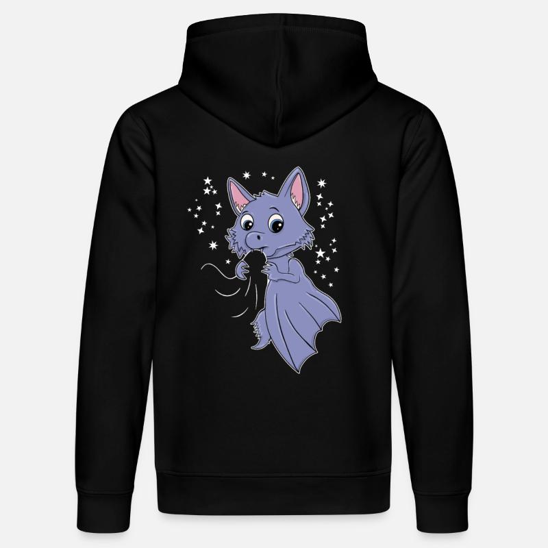 Chauve-souris Kawaii - Sweat à capuche bio DRUMMER Stanley/Stella Unisexe - noir