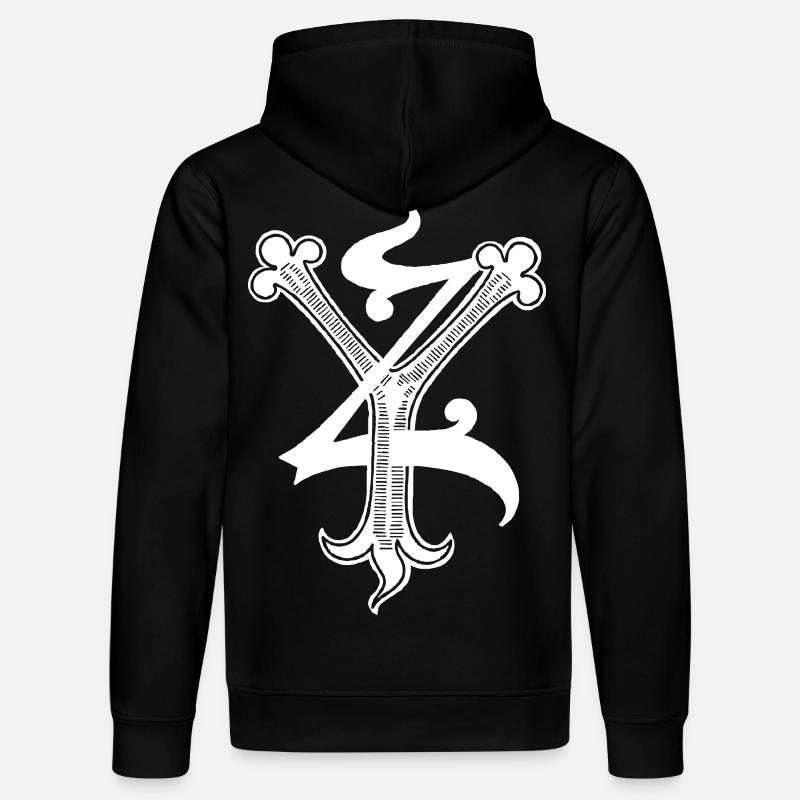 Lettres YZ Rapp art - Sweat à capuche bio DRUMMER Stanley/Stella Unisexe - noir