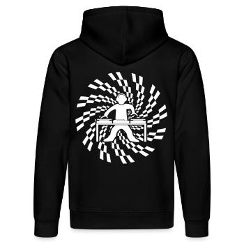 Dj deejay 23 - Stanley/Stella DRUMMER Unisex Organic Hoodie - black - Back - Marisol (170cm)