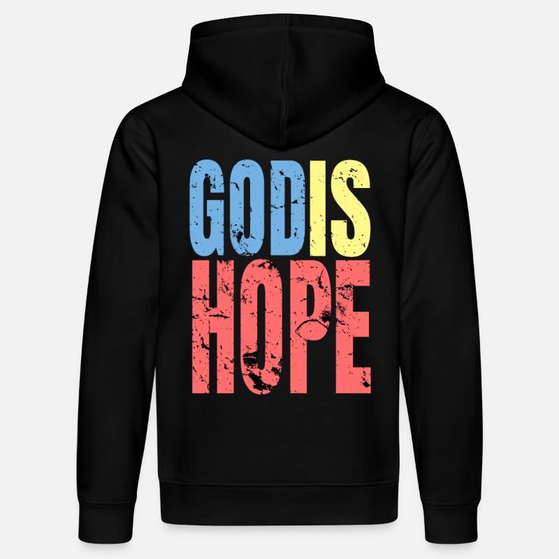 God Hope - Sweat à capuche bio DRUMMER Stanley/Stella Unisexe - noir