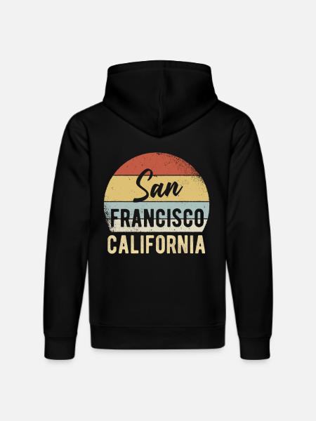 San Francisco California - Stanley/Stella DRUMMER Unisex Organic Hoodie - black