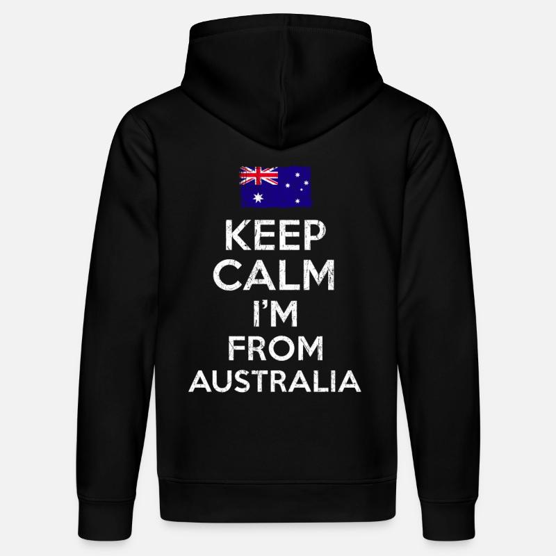 Australia Keep Calm - Stanley/Stella Unisex Bio-Hoodie DRUMMER  - Schwarz