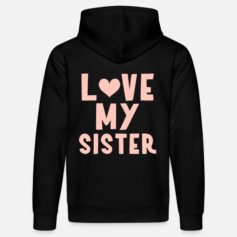 Ich meine Schwester - Stanley/Stella Unisex Bio-Hoodie DRUMMER  - Schwarz