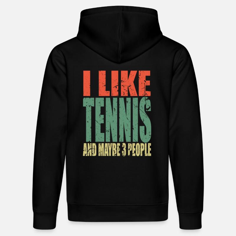 Le tennis dit drôle - Sweat à capuche bio DRUMMER Stanley/Stella Unisexe - noir