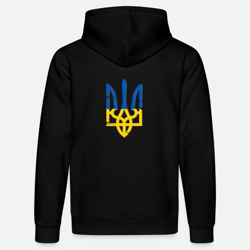 Ukraine Symbol - Stanley/Stella Unisex Bio-Hoodie DRUMMER  - Schwarz