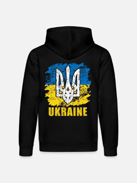Ukraine - Stanley/Stella DRUMMER Unisex Organic Hoodie - black