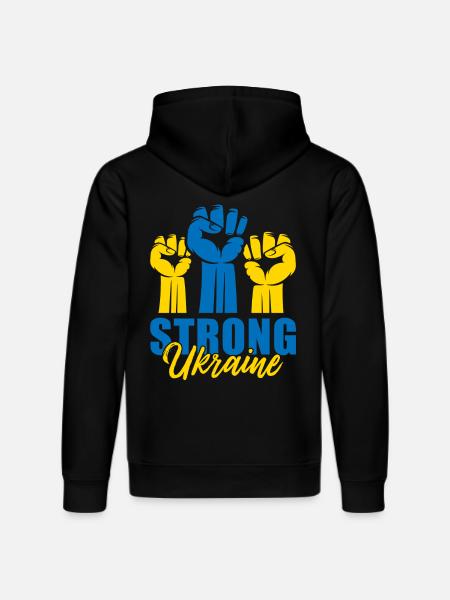 Ukraine forte Faust - Sweat à capuche bio DRUMMER Stanley/Stella Unisexe - noir