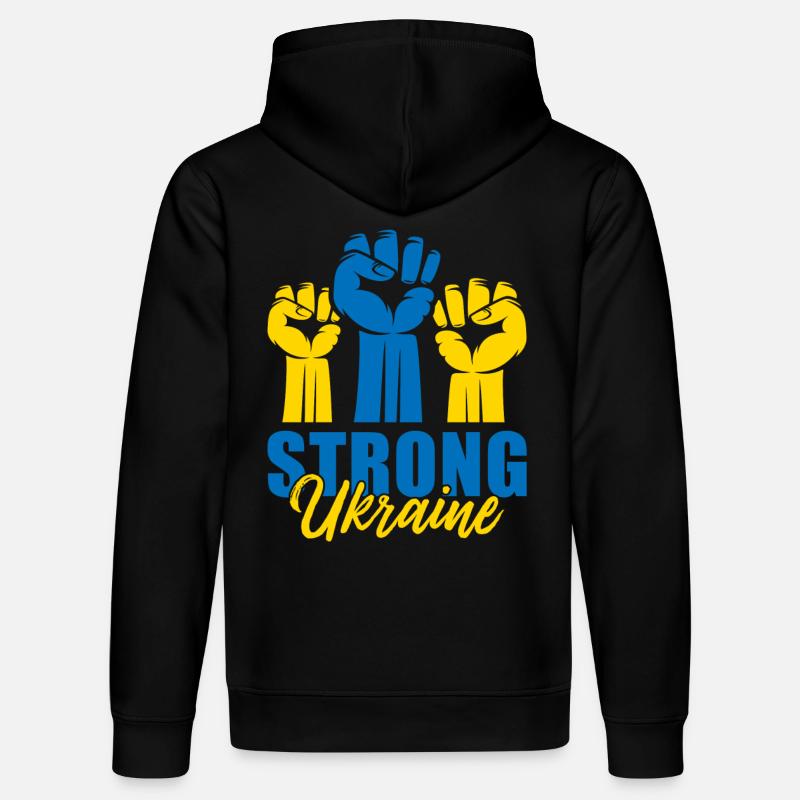 Ukraine forte Faust - Sweat à capuche bio DRUMMER Stanley/Stella Unisexe - noir