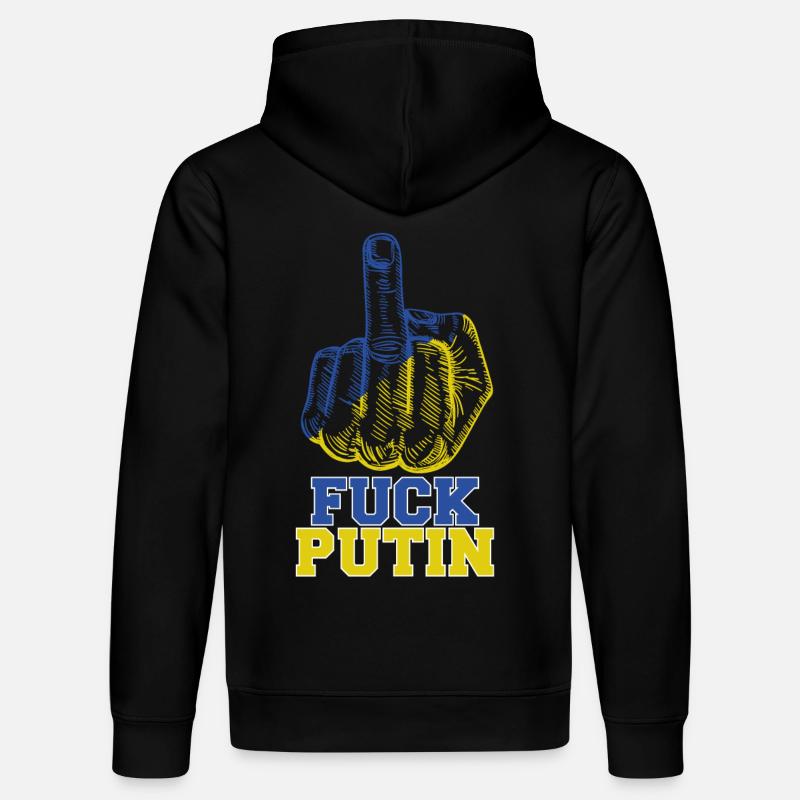 Fuck Poutine - Sweat à capuche bio DRUMMER Stanley/Stella Unisexe - noir