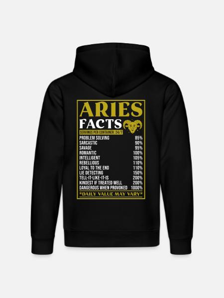 Widder Sternzeichen Geschenk Fakten - Stanley/Stella Unisex Bio-Hoodie DRUMMER  - Schwarz
