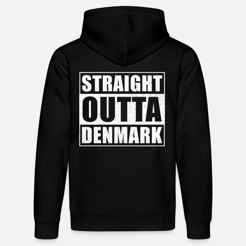 Straight outta Danemark - Sweat à capuche bio DRUMMER Stanley/Stella Unisexe - noir