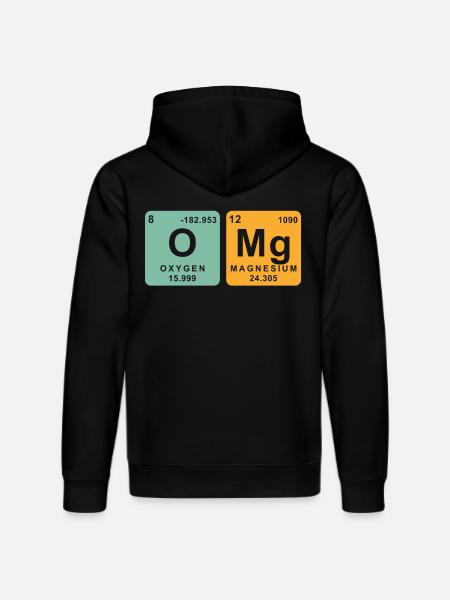 Chemical Elements Chemist Chemistry - Stanley/Stella DRUMMER Unisex Organic Hoodie - black