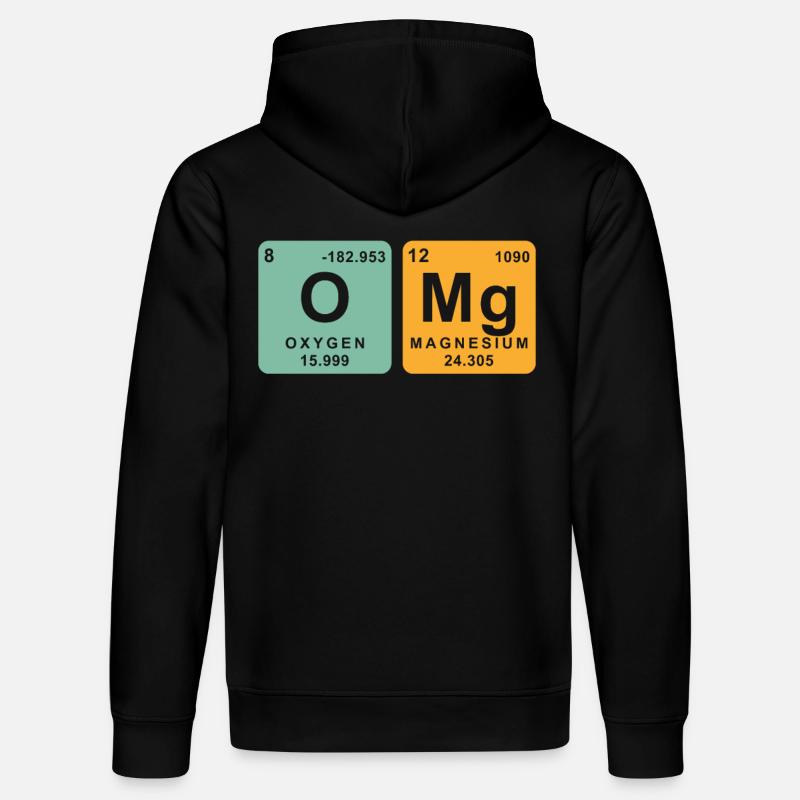 Éléments chimiques Chimiste Chimie - Sweat à capuche bio DRUMMER Stanley/Stella Unisexe - noir