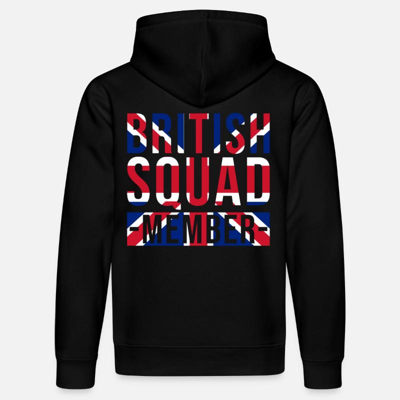 Membres de l’escouade britannique - Sweat à capuche bio DRUMMER Stanley/Stella Unisexe - noir