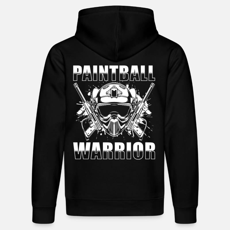 Paintball Krieger - Stanley/Stella Unisex Bio-Hoodie DRUMMER  - Schwarz