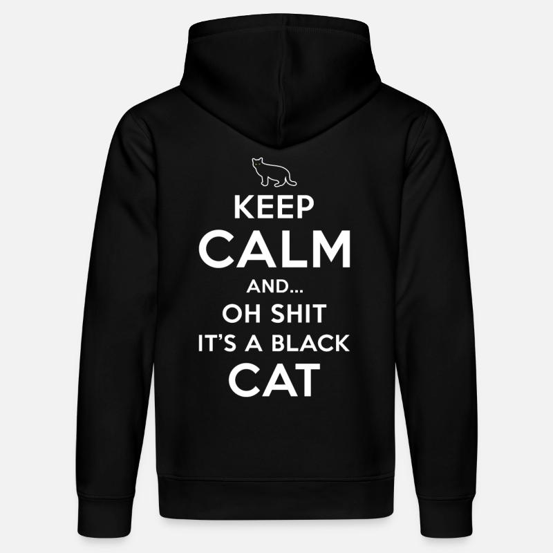 Superstition Chat Noir - Sweat à capuche bio DRUMMER Stanley/Stella Unisexe - noir